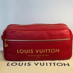 Rare Limited Edition LV Paname Take Off Bag in Eye catching RED.
